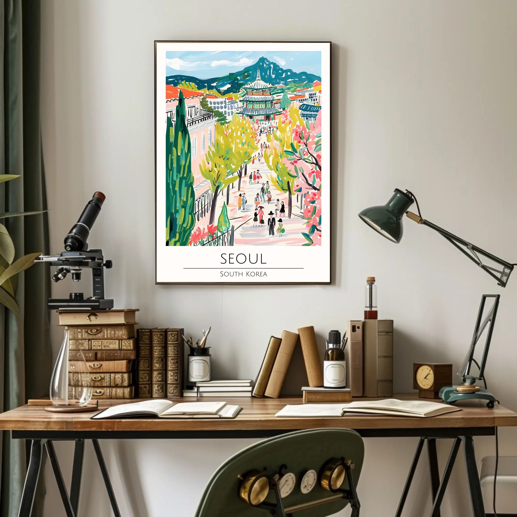 Vibrant Streets of Seoul Poster PosterGoat