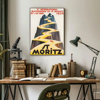 St. Moritz Motorweek 1930 Poster