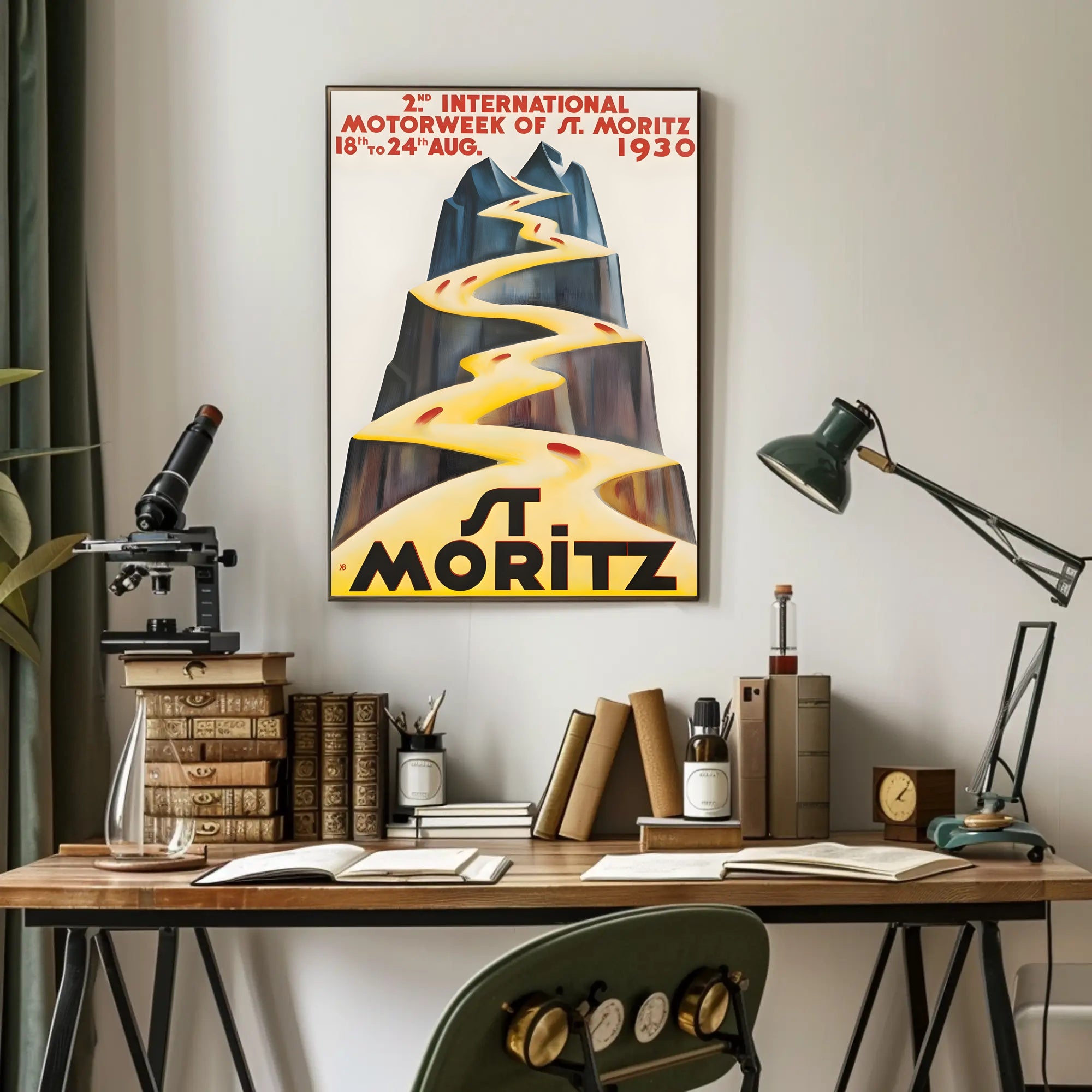 St. Moritz Motorweek 1930 Poster