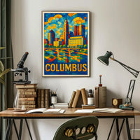Columbus Cityscape Poster
