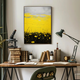 Vibrant Fields Landscape Poster Wall Art Print