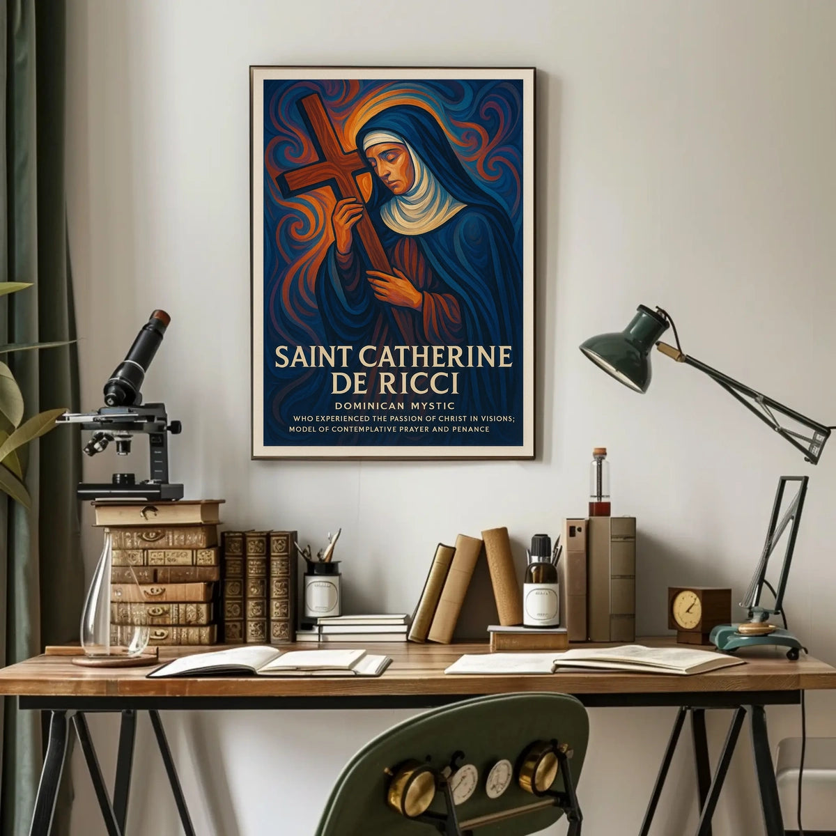 Saint Catherine de Ricci Dominican Mystic Poster