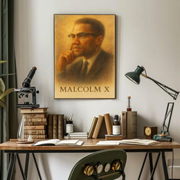 Malcolm X Portrait Poster