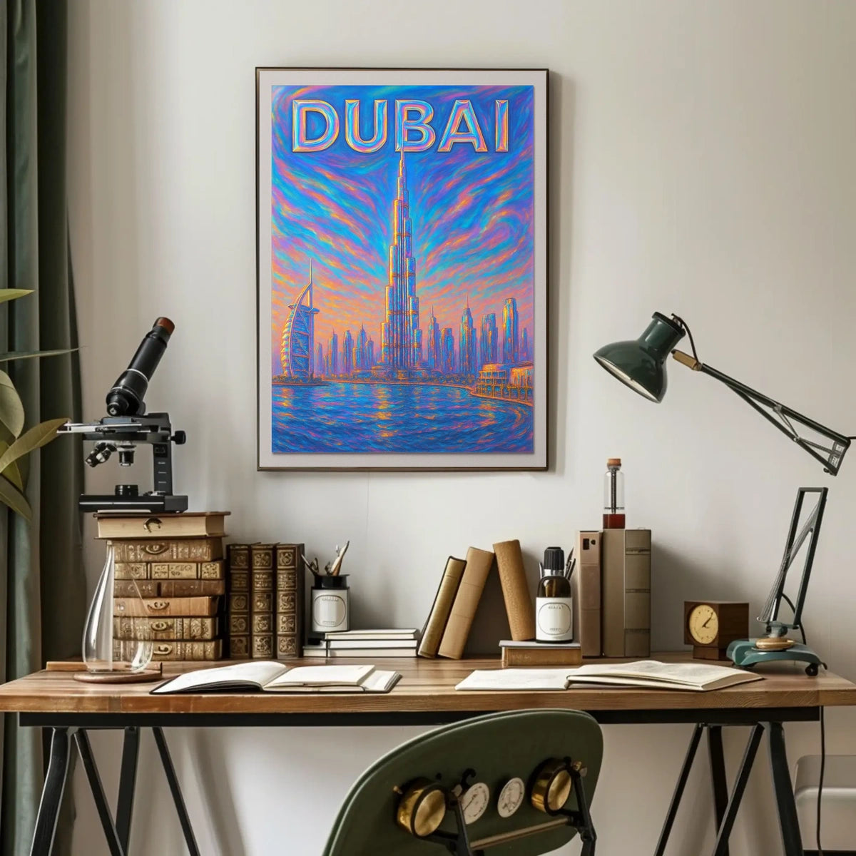 Dubai Skyline Poster