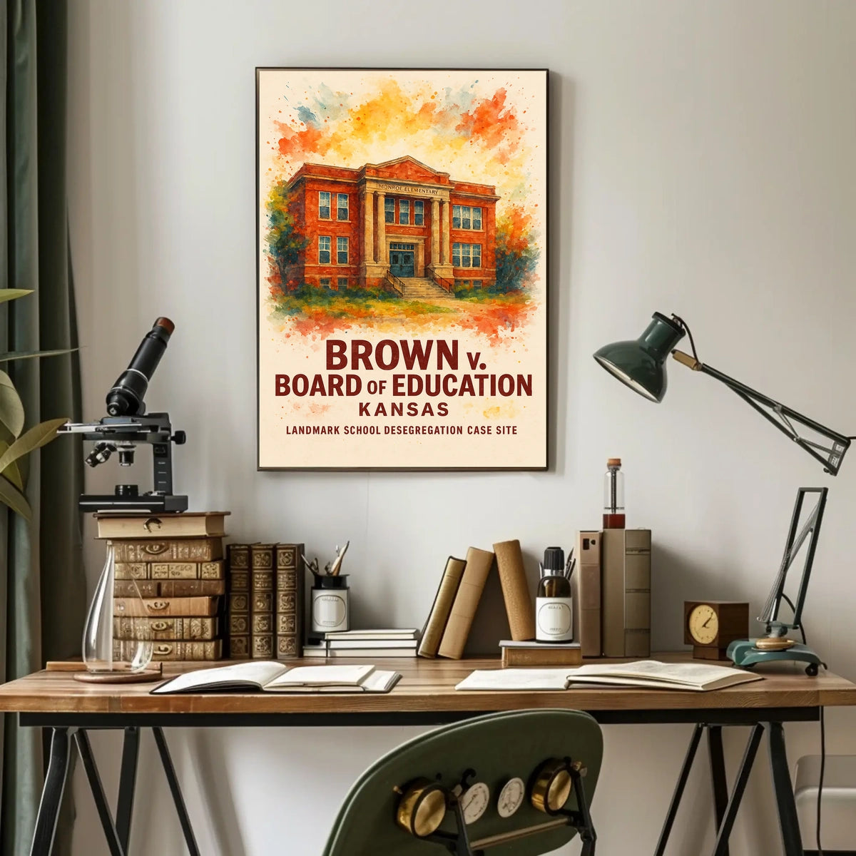 Brown v. Board of Education Historical Poster