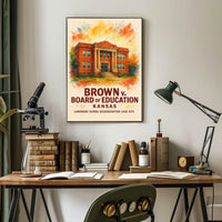 Brown v. Board of Education Historical Poster
