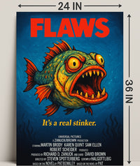 Flaws A Parody Deep Dive Poster PosterGoat