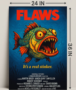 Flaws A Parody Deep Dive Poster PosterGoat