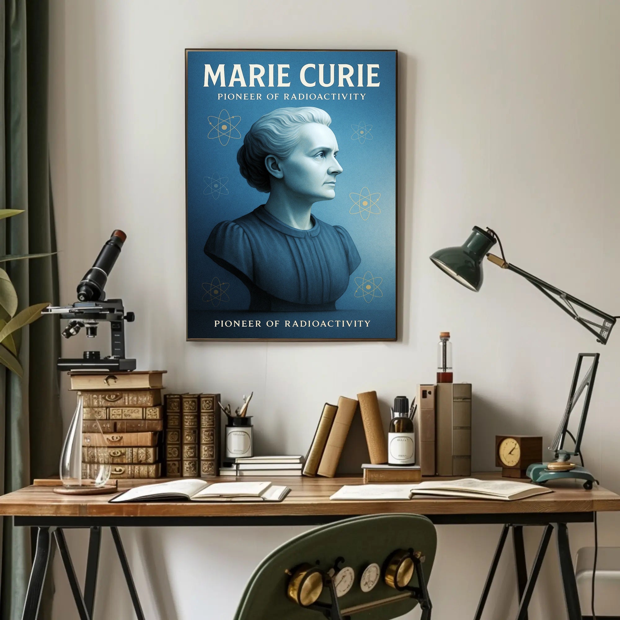 Marie Curie Pioneer of Radioactivity Poster PosterGoat