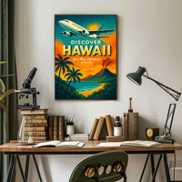 Discover Hawaii Travel Poster Adventure Awaits PosterGoat