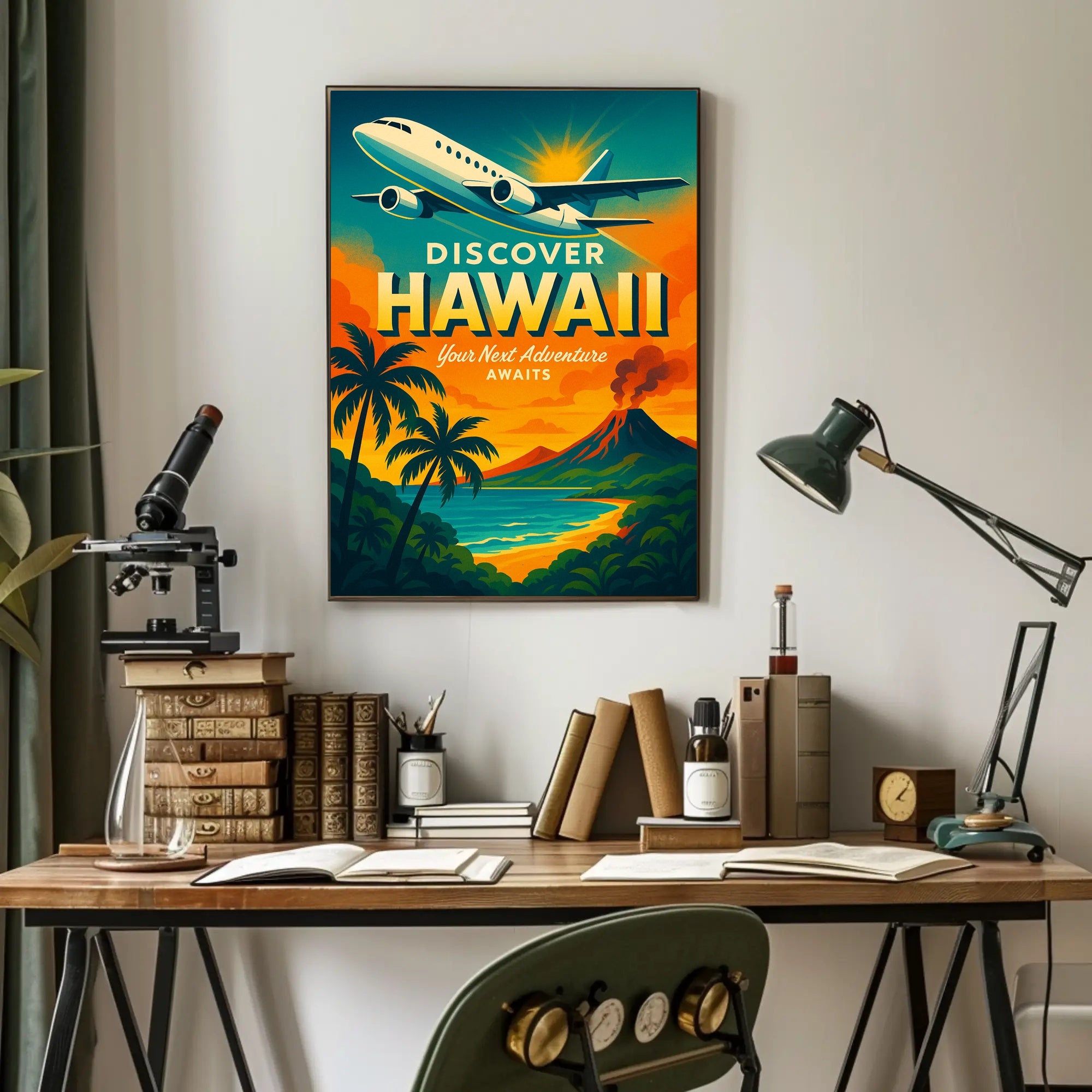 Discover Hawaii Travel Poster Adventure Awaits PosterGoat