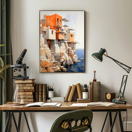 Cliffside Architecture Poster