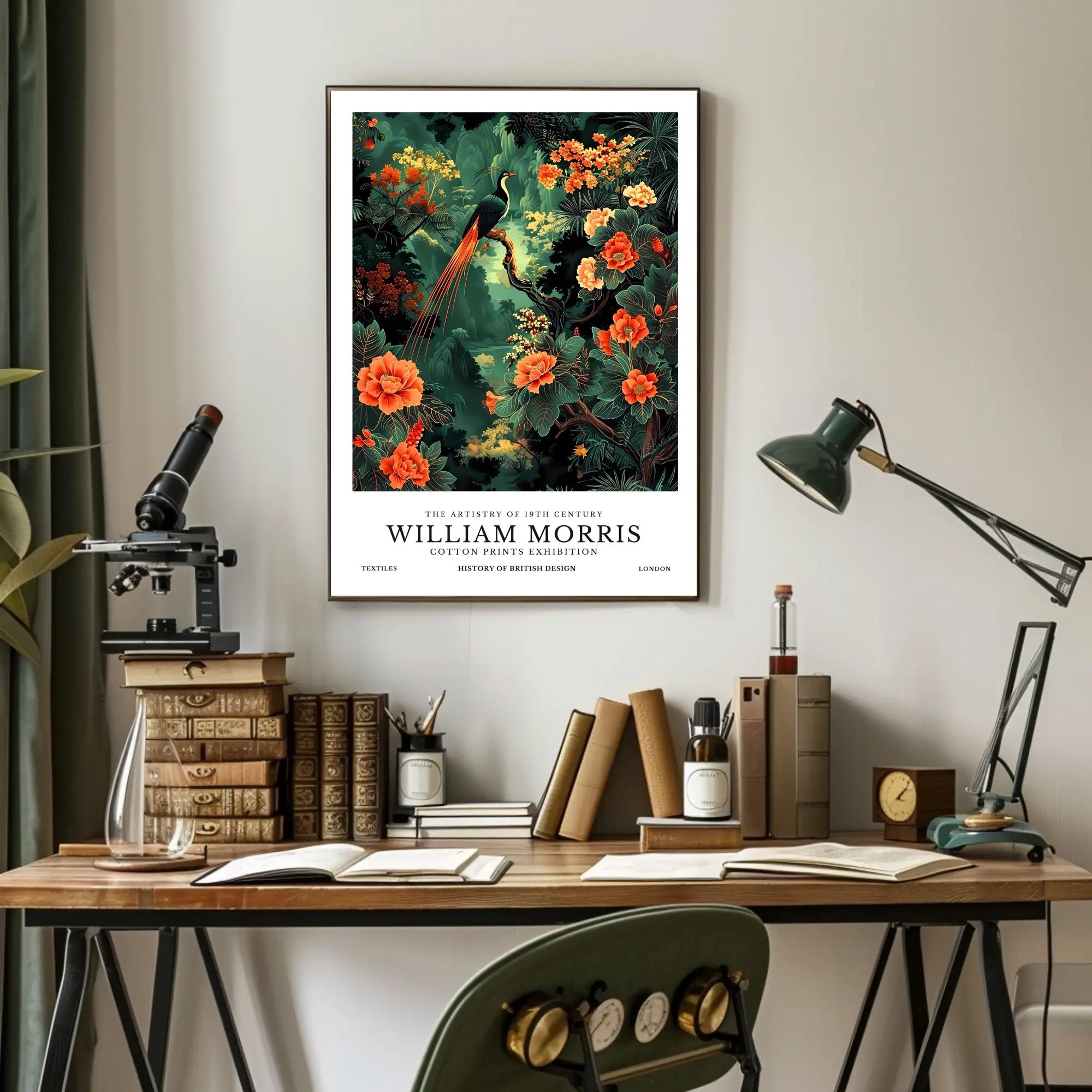 William Morris Arts and Crafts Vintage Artistic Poster