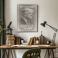 Legacy Leadership Donald Trump Portrait Realism Poster