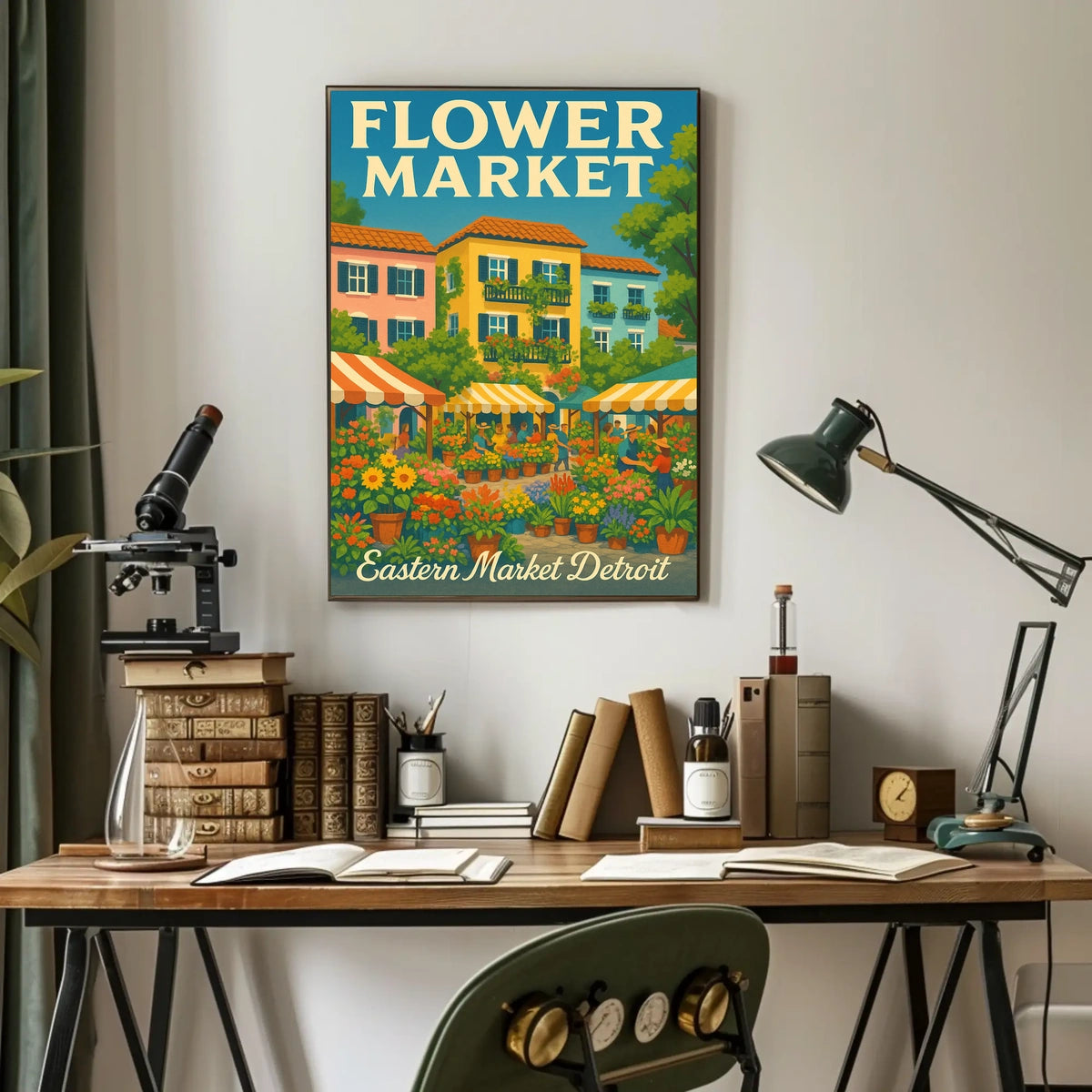 Flower Market Poster