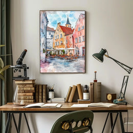 Estonia Tallinn Town Hall Square Poster