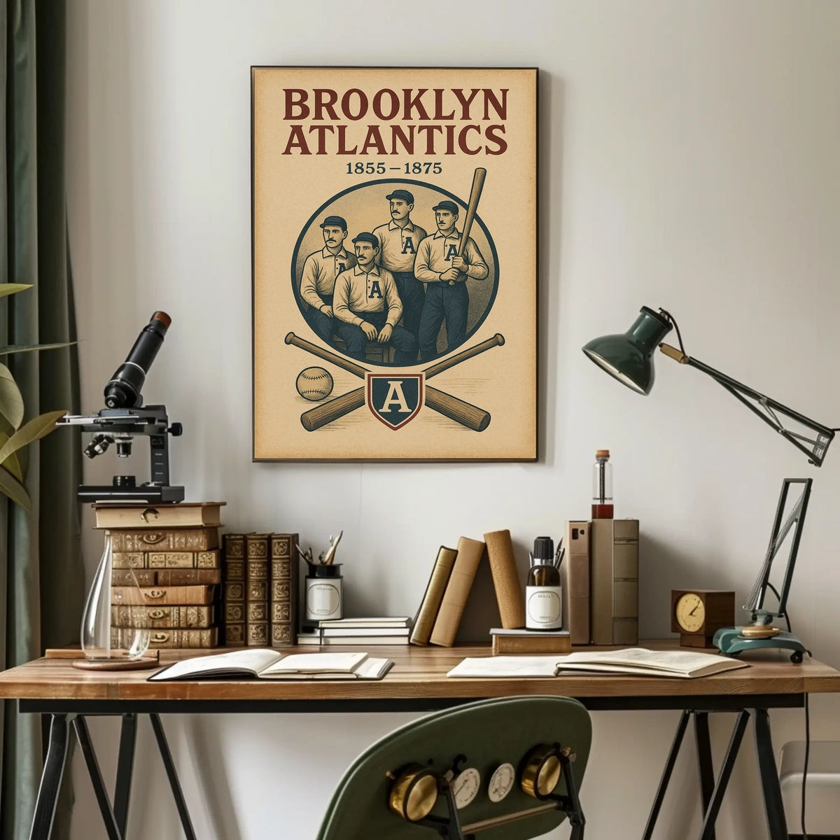 Brooklyn Atlantics Baseball Team Poster