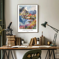 Lofoten Islands Scenic Travel Poster PosterGoat