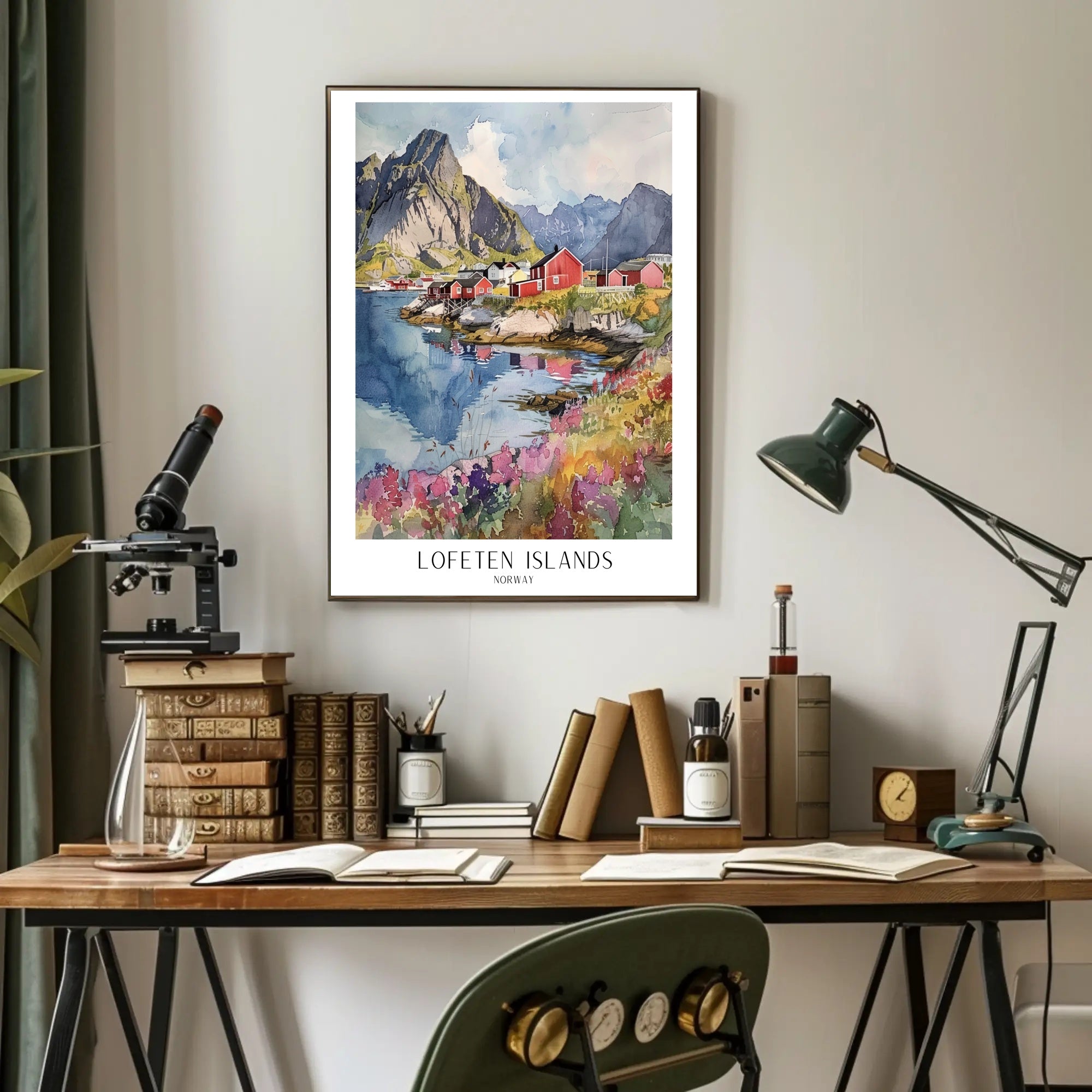 Lofoten Islands Scenic Travel Poster PosterGoat