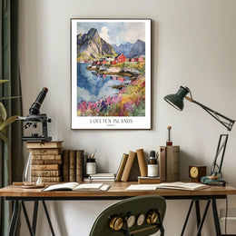 Lofoten Islands Scenic Travel Poster PosterGoat