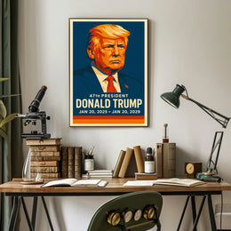 Donald Trump 47th President Poster