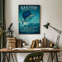 Sailfish Adventure Masterpiece: Oceanic Animal Poster