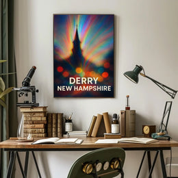 Derry New Hampshire Vibrant Impressionism Poster