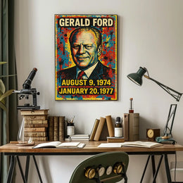 Gerald Ford Presidential Tenure Poster