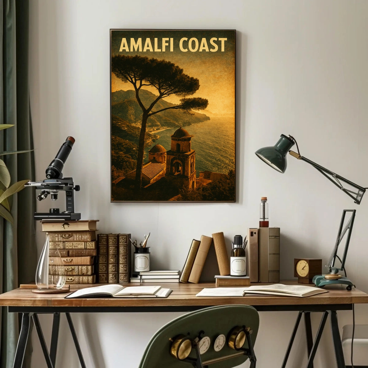 Amalfi Coast Vintage Vintage Poster