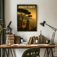 Amalfi Coast Vintage Vintage Poster