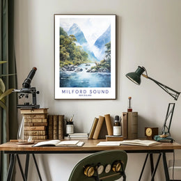 Milford Sound New Zealand Poster