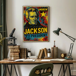 Andrew Jackson 7th President of the United States Graffiti Pop Art Poster