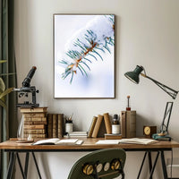 Winters Touch on Pine Poster