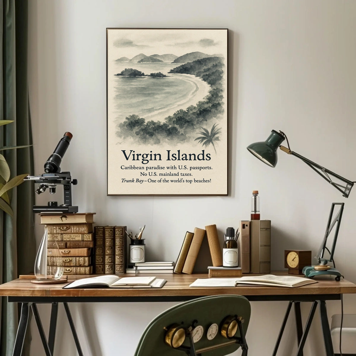Virgin Islands Caribbean Paradise Poster
