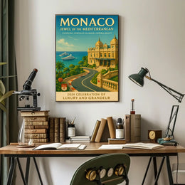 Monaco Jewel of the Mediterranean Poster