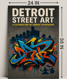 Detroit Street Art Wall Art Print PosterGoat