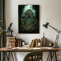 Ancient Jungle Ruins Poster