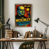 William McKinley 25th President of the United States Graffiti Pop Art Poster