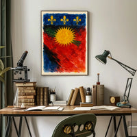 Vibrant Heraldic Emblem Poster