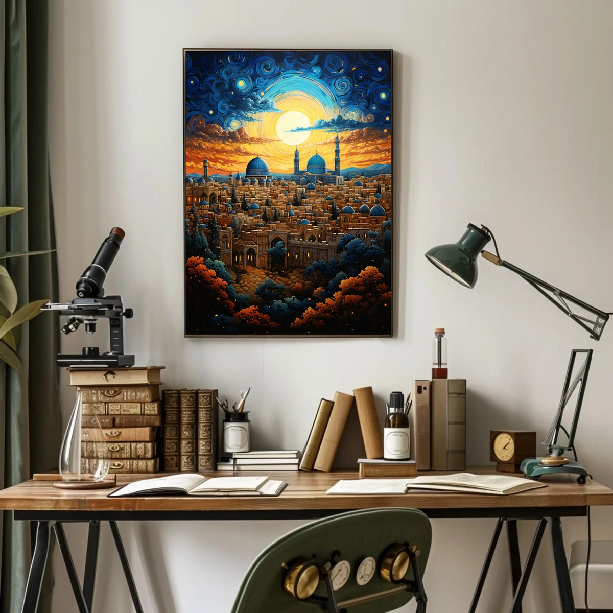Middle Eastern Cityscape Cultural or Heritage Poster