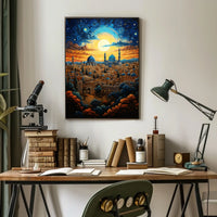 Middle Eastern Cityscape Cultural or Heritage Poster