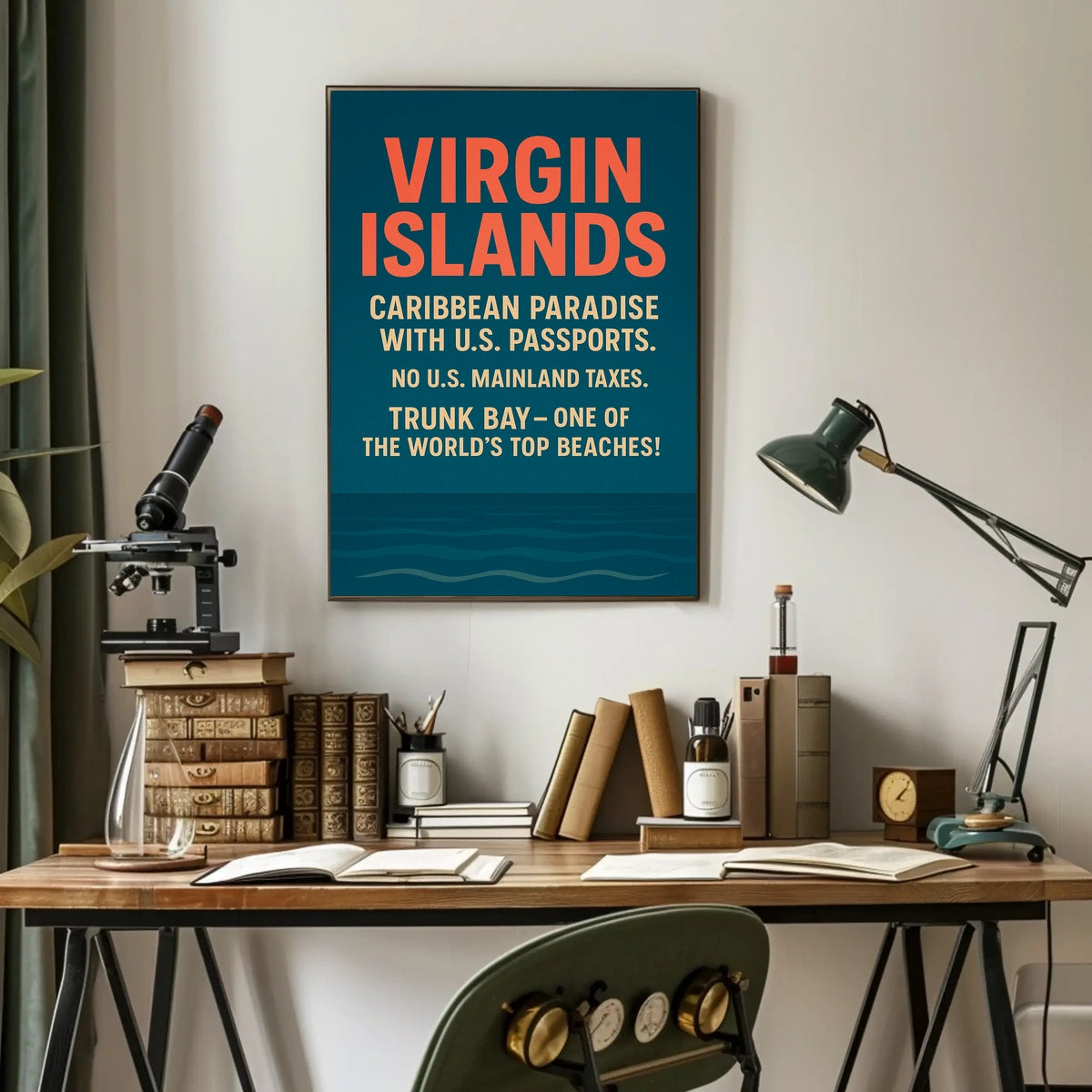 Virgin Islands Caribbean Paradise Poster