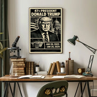 Donald Trump 47th President Poster