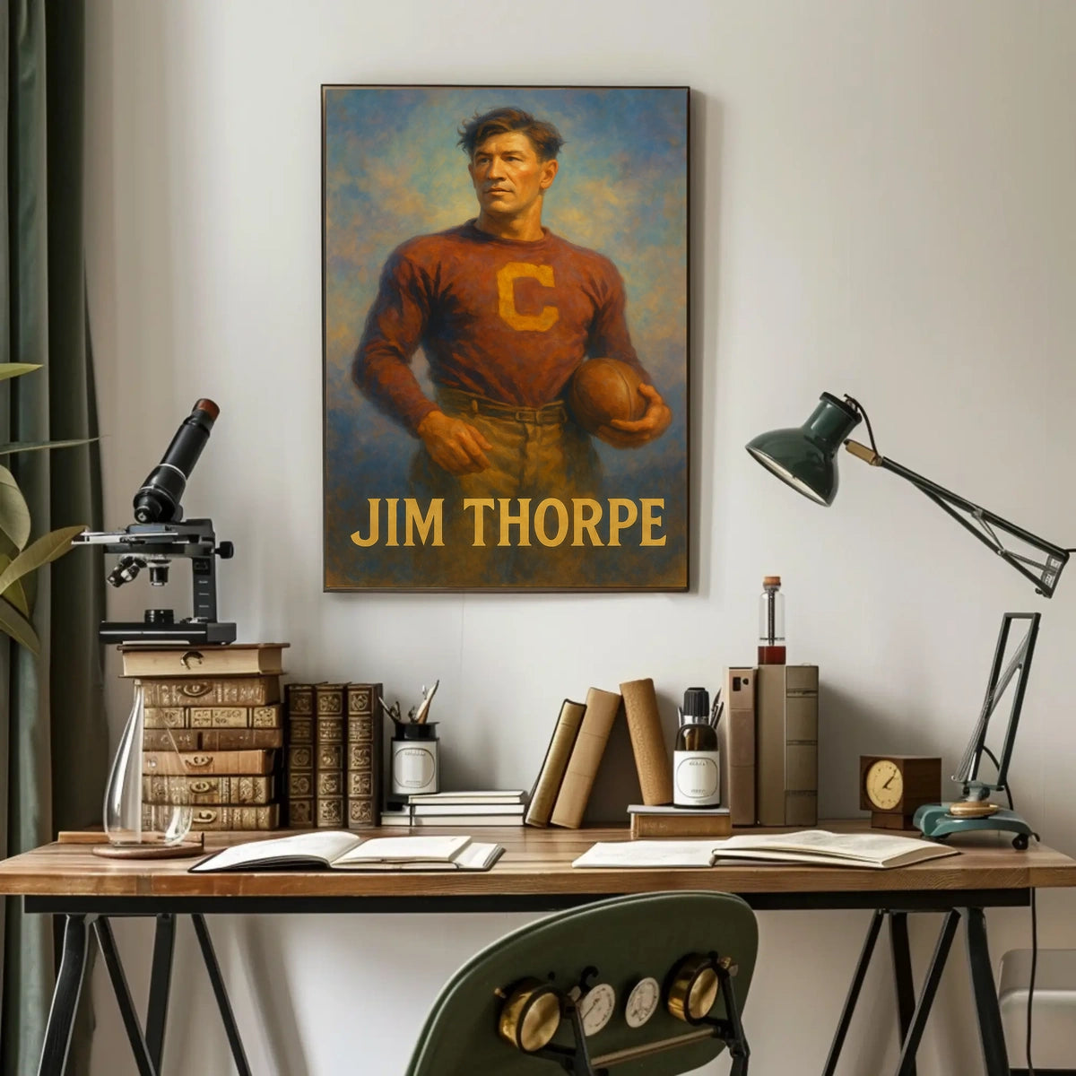 Jim Thorpe Athletic Icon Poster