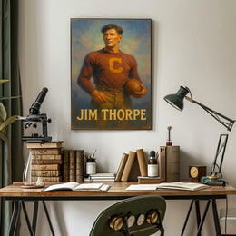 Jim Thorpe Athletic Icon Poster
