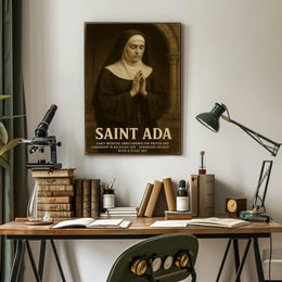 Saint Ada Early Medieval Abbess Poster