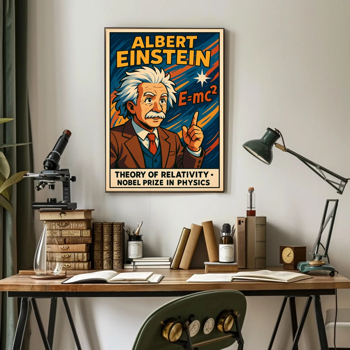 Albert Einstein Theory Of Relativity Poster