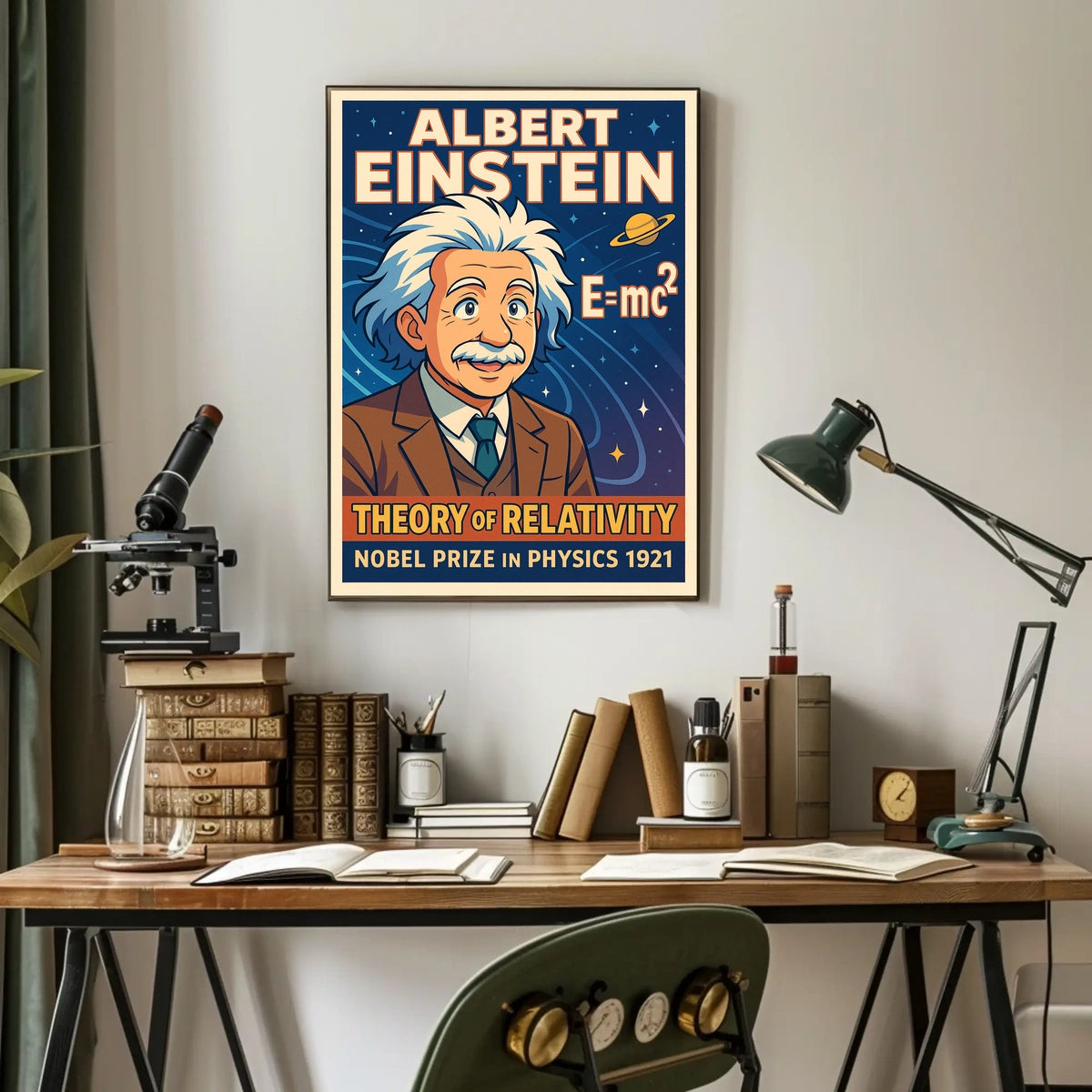 Albert Einstein Theory Of Relativity Poster
