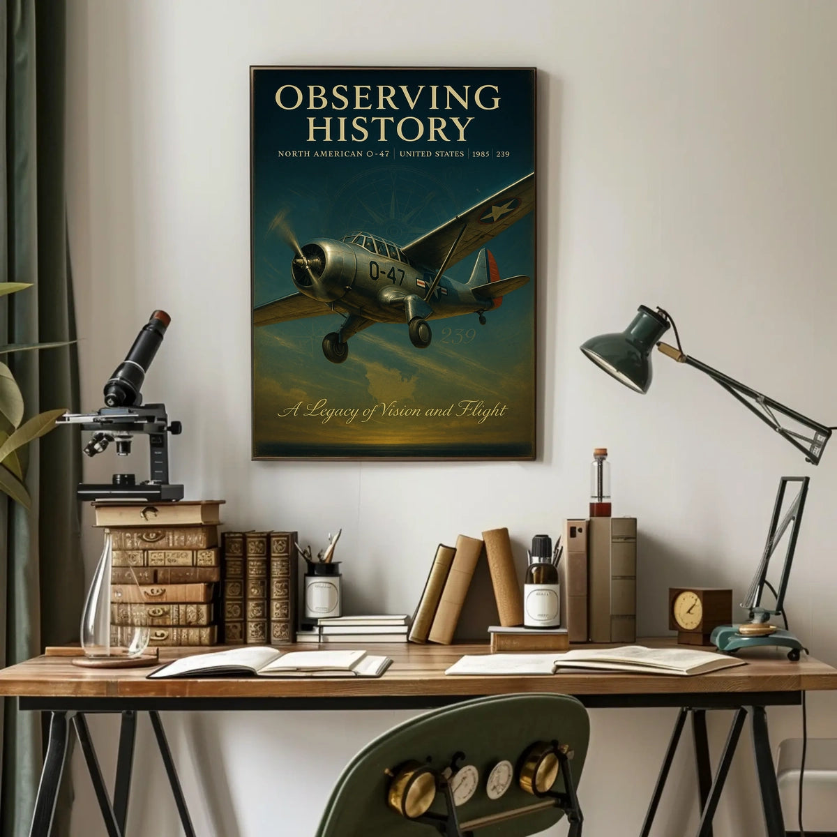 Observing History: Vintage North American O-47 Poster