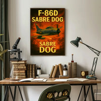 F-86D Sabre Dog Poster PosterGoat